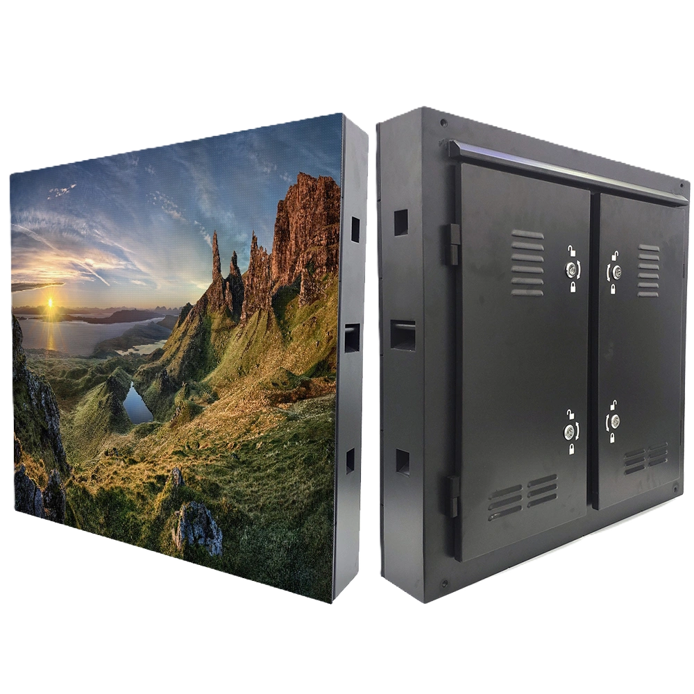 מסך לד חיצוני P2.9 מוגן מים התקנת קבע 100x100 ס"מ 7680Hz שירות קדמי