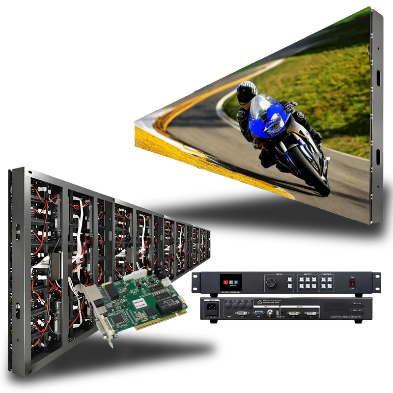 חבילת מסכי LED P3 לשימוש פנימי עם פרוססור וכרטיס שליחה