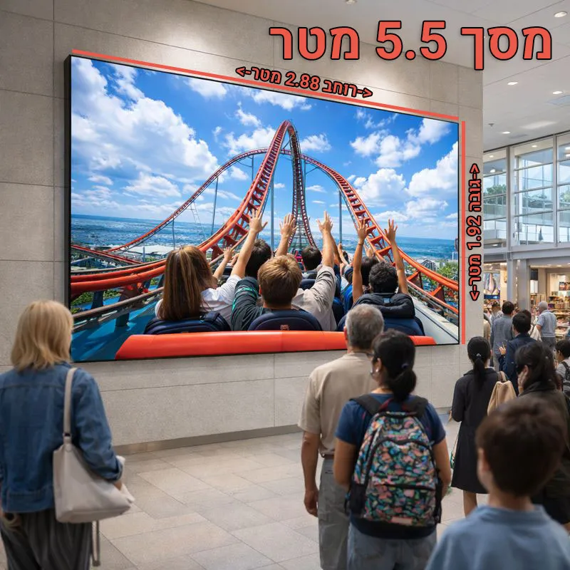 חבילת מסך לד P2.5 עם נגן NovaStar - רזולוציה 1152x768