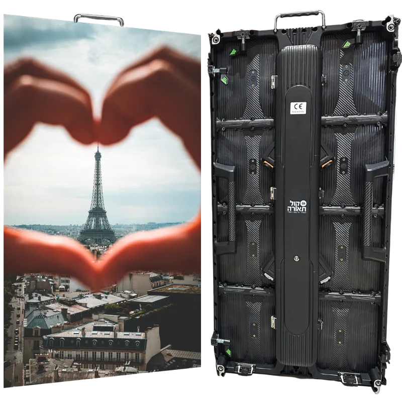 מסך LED רנטל P2.9 מוגן מים 100x50 ס"מ 7680Hz